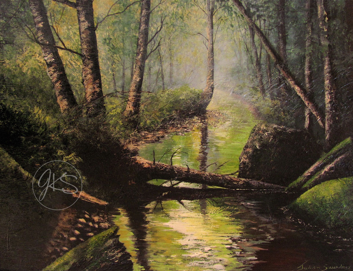 Fallen Log Over Water