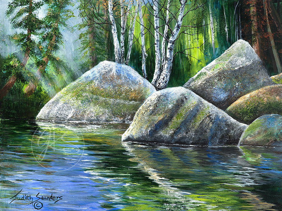 Granite Rocks At East Grand Lake
